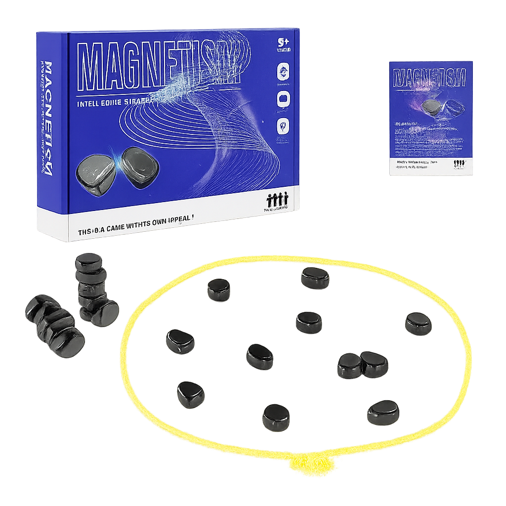 Magnetic Chess Game with Stones