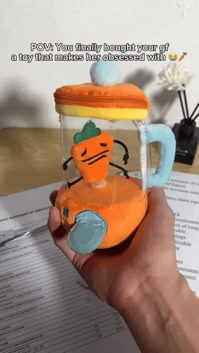 Carrot Blender Plush Toy