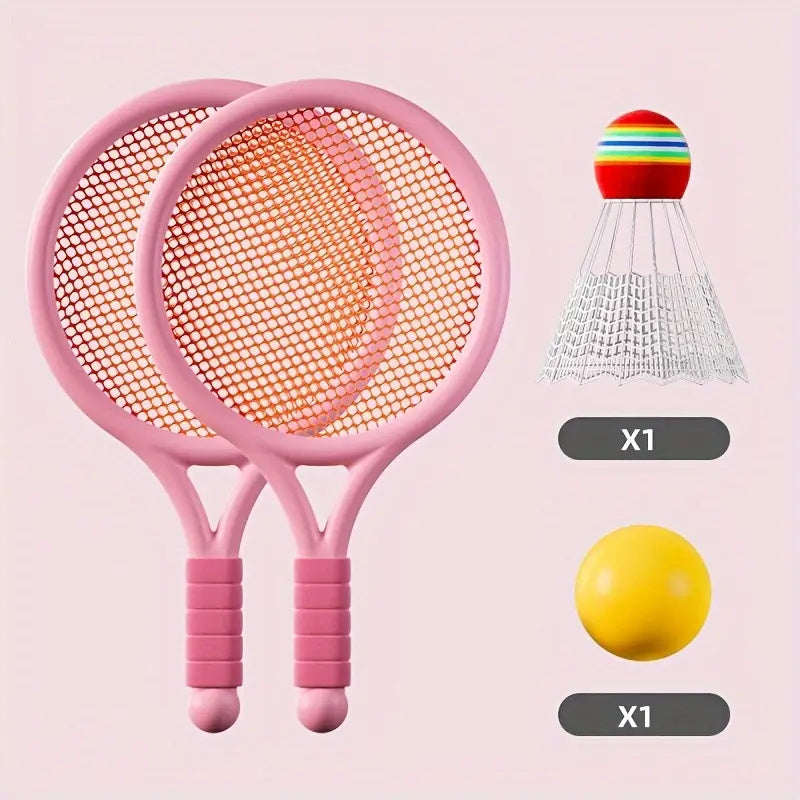 Kids Badminton & Tennis Racket Set
