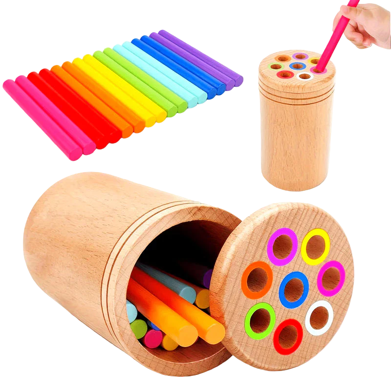 Wooden Color Sorting Sticks