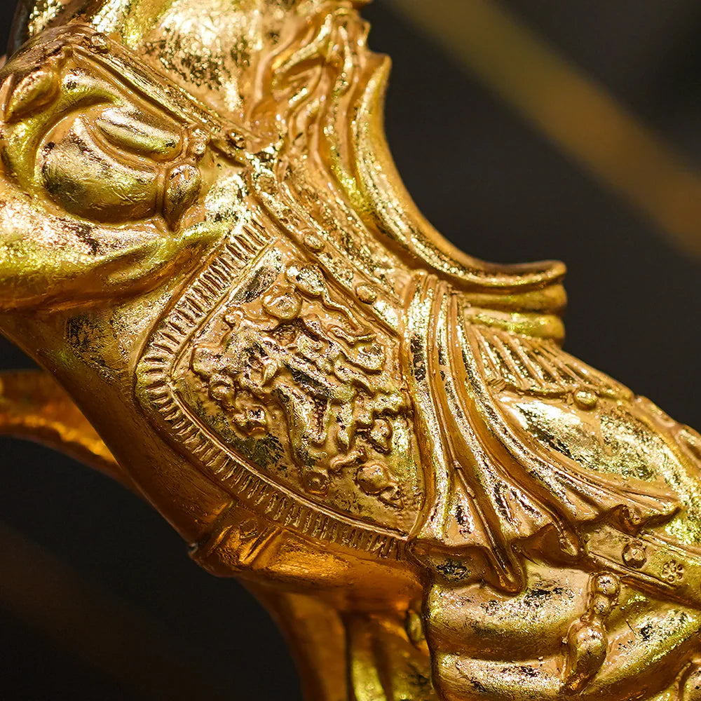 Lustrous Gold Horse Figurine