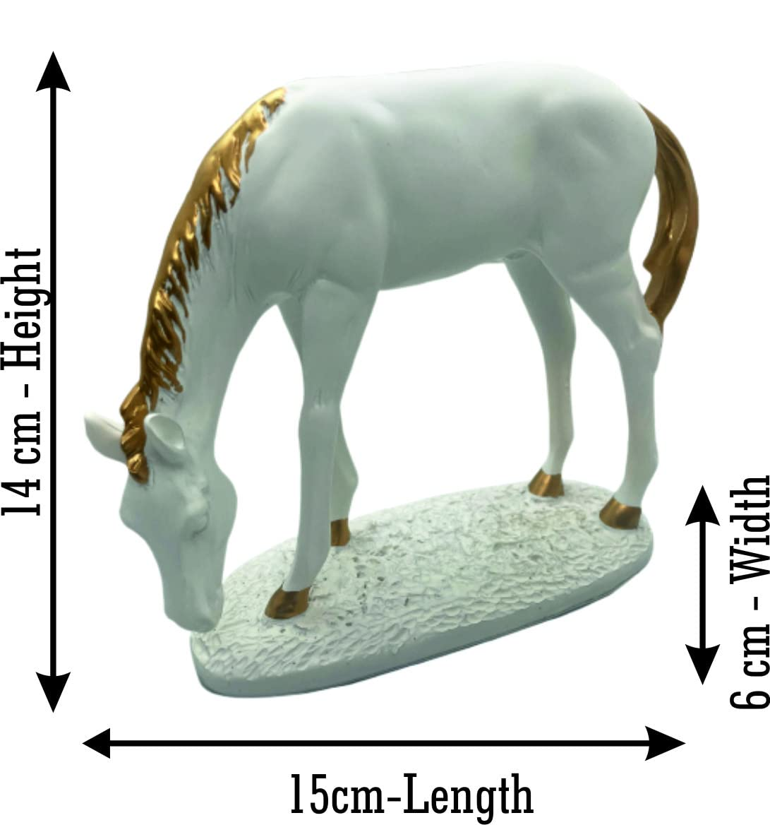 Grazing Horse Statue