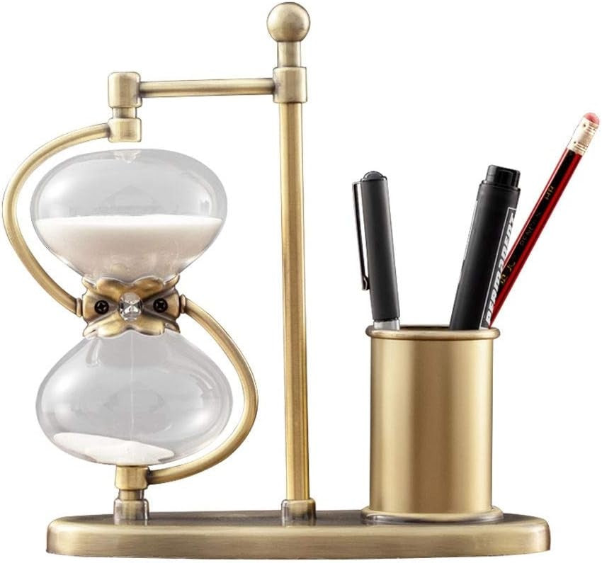 Hourglass Timer Pen Holder