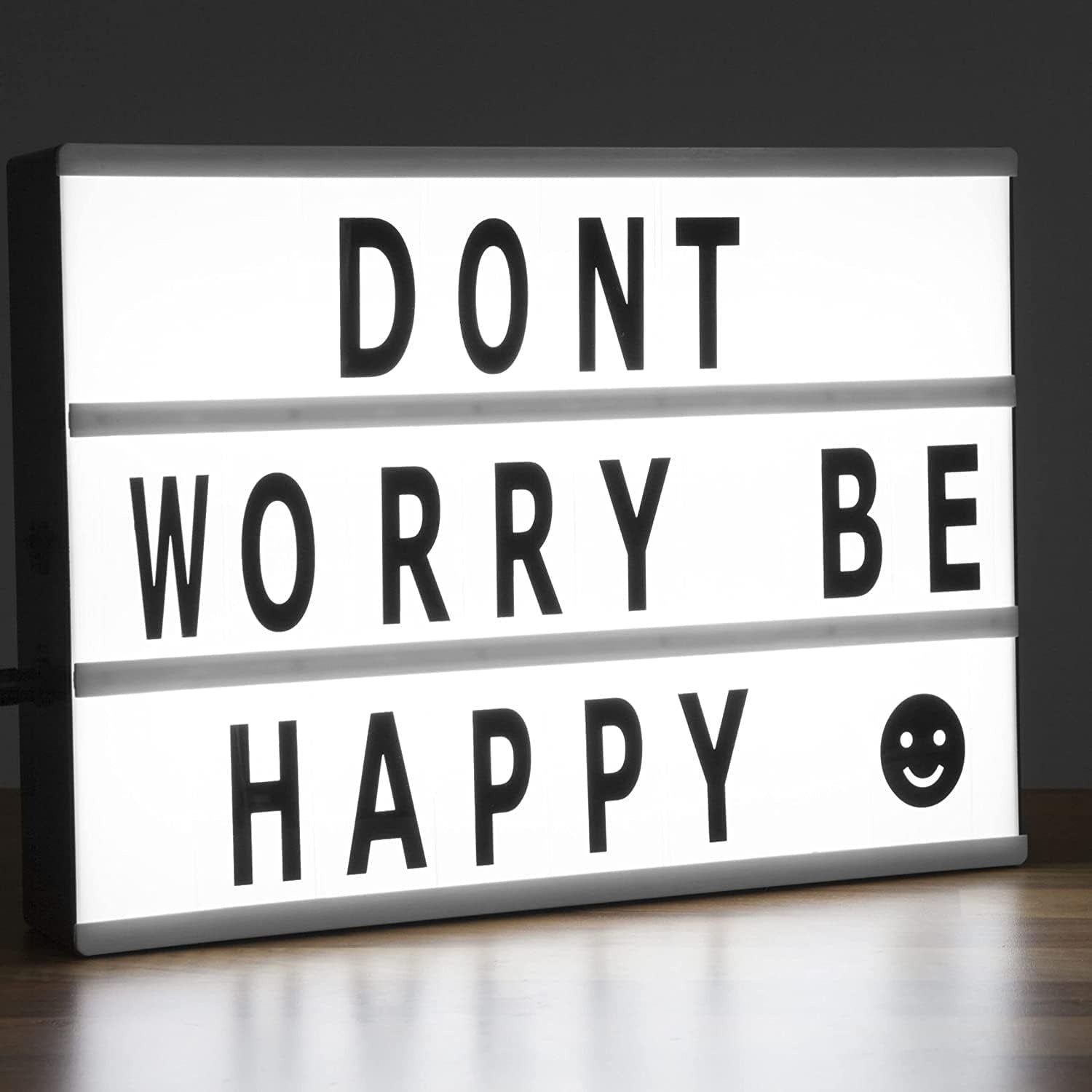 Cinematic Light Box with Letters