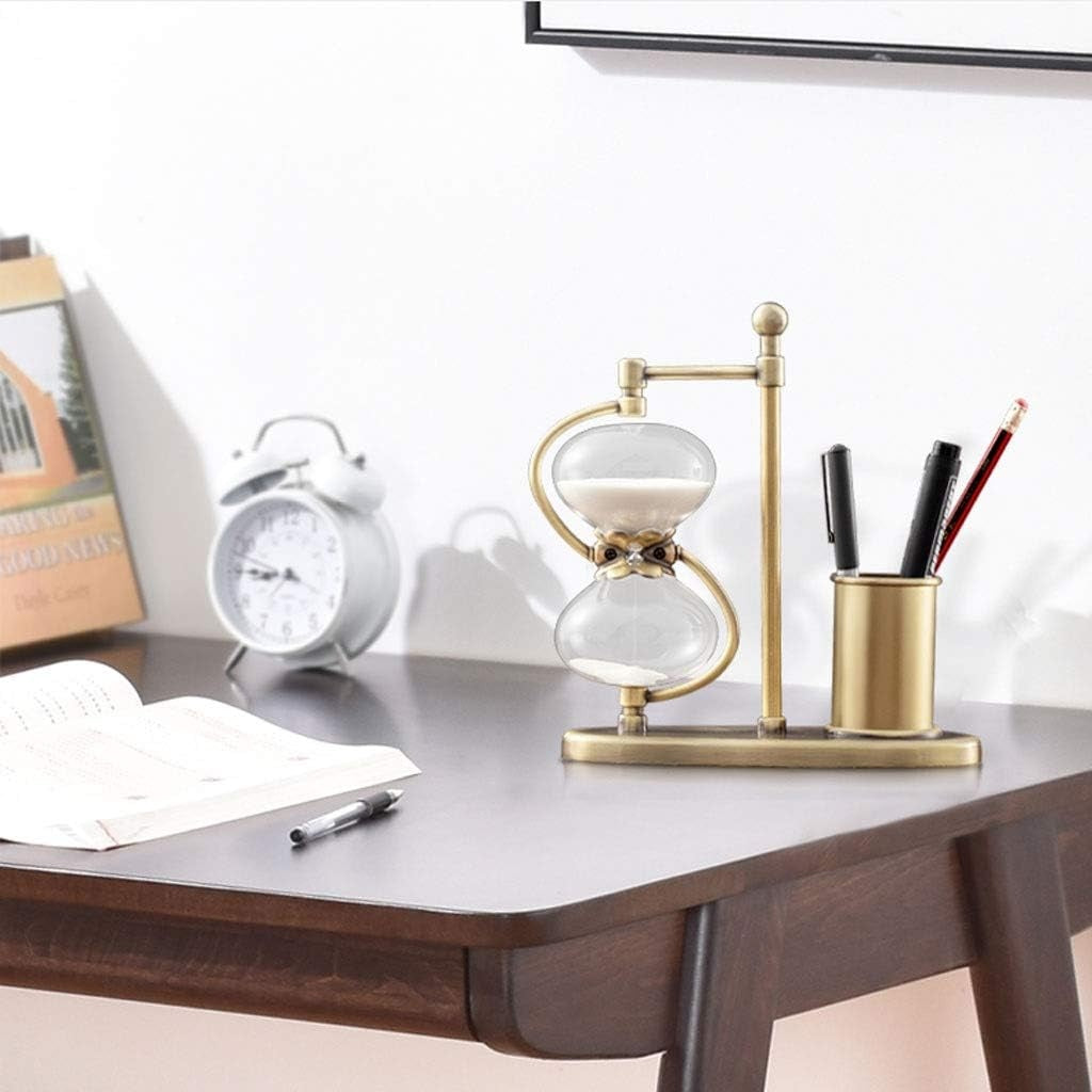 Hourglass Timer Pen Holder