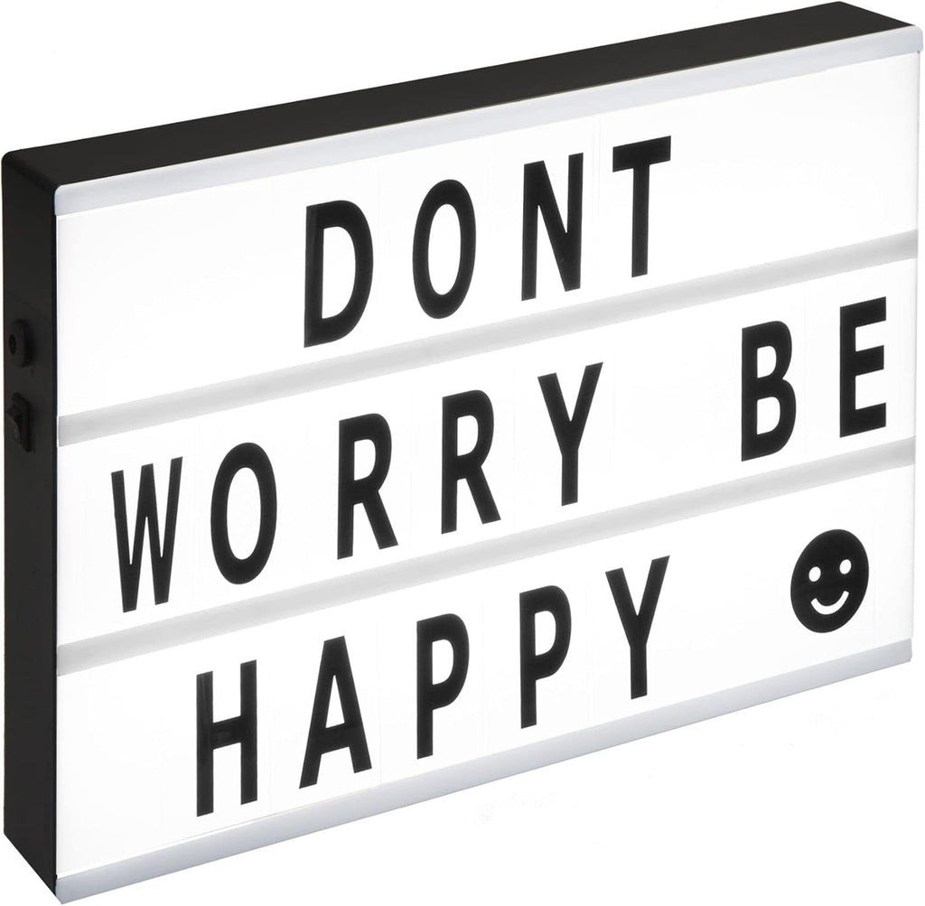 Cinematic Light Box with Letters