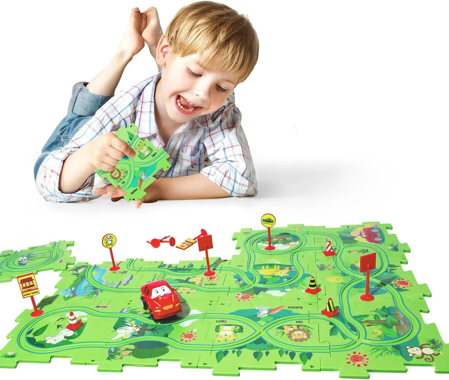 Race Tracks Puzzle Toy
