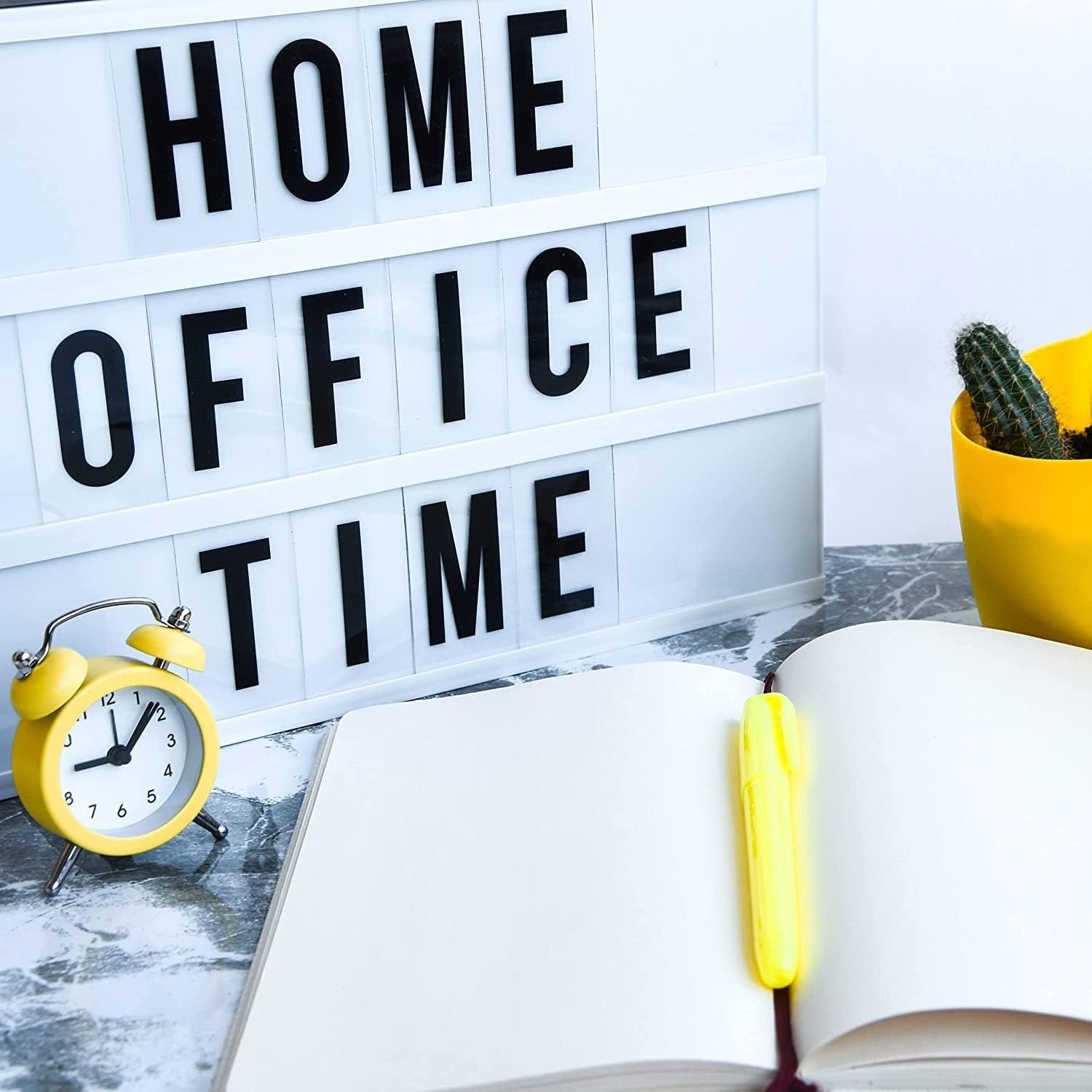 Cinematic Light Box with Letters