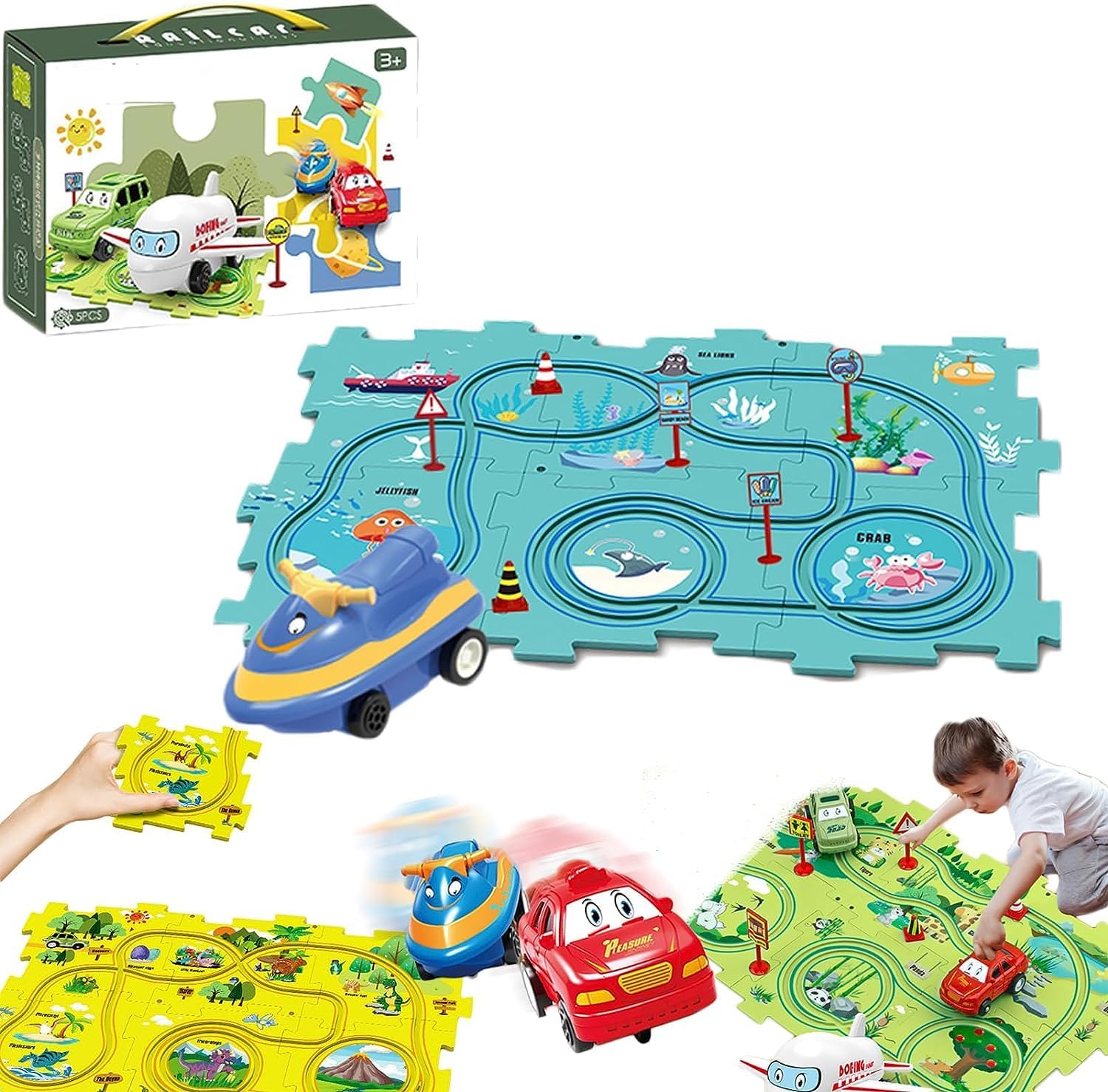 Race Tracks Puzzle Toy