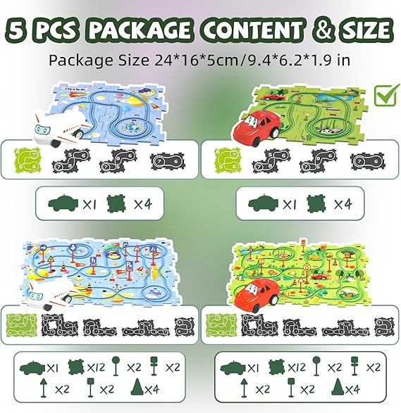 Race Tracks Puzzle Toy