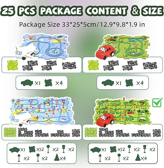 Race Tracks Puzzle Toy