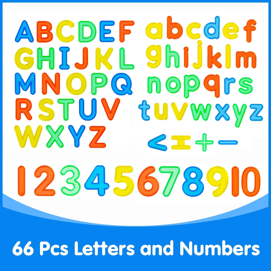 66 Pcs Translucent Letters and Numbers