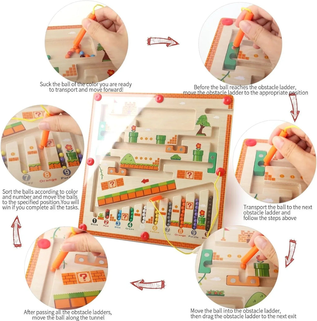 Montessori Magnetic Bead Maze
