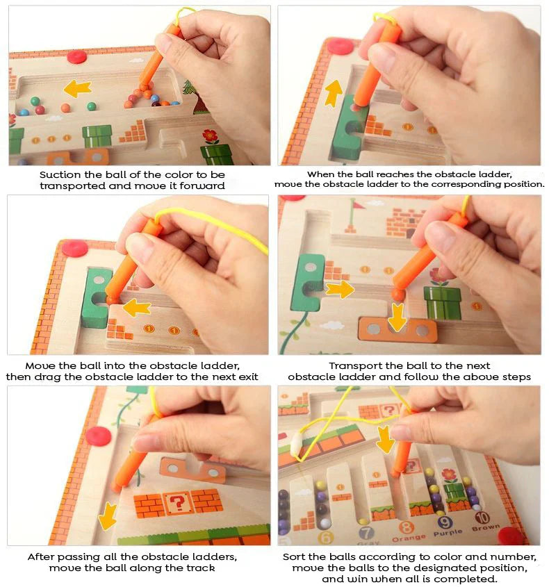 Montessori Magnetic Bead Maze