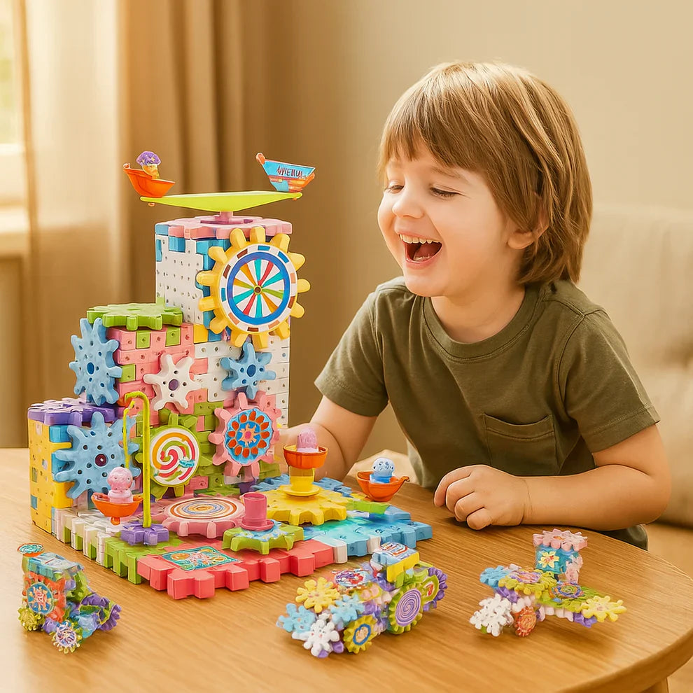 Montessori Gear Building Block Toy