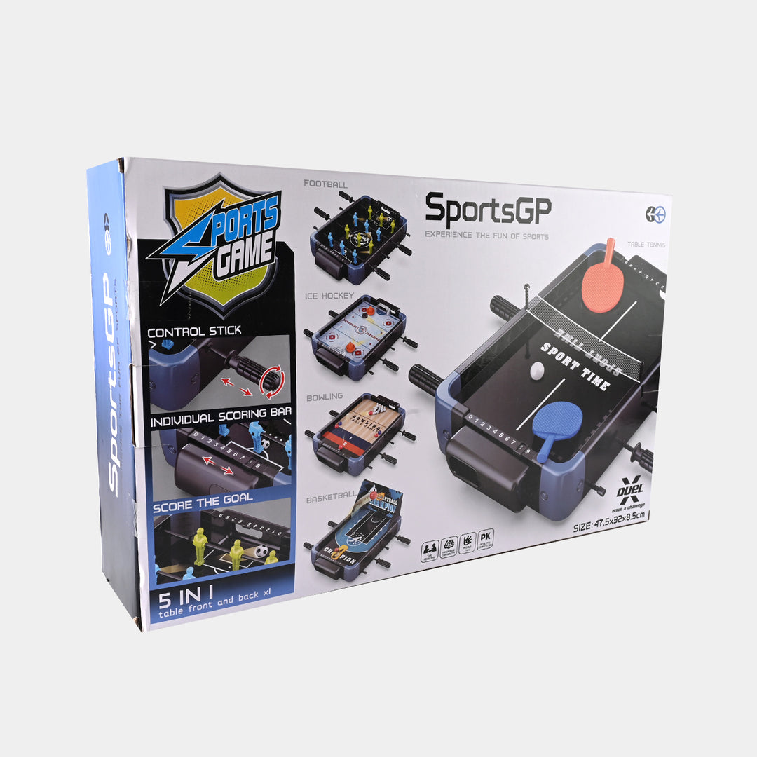 Table Top Football Game for Kids | 5-in-1 Multi-Game Set