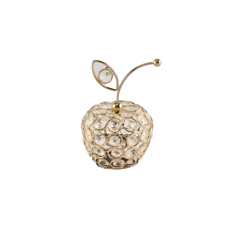 Crystal Apple Decorative Sculpture