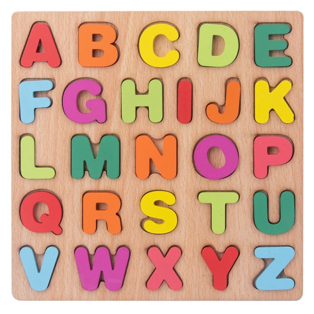 Wooden Alphabet Letters Puzzle