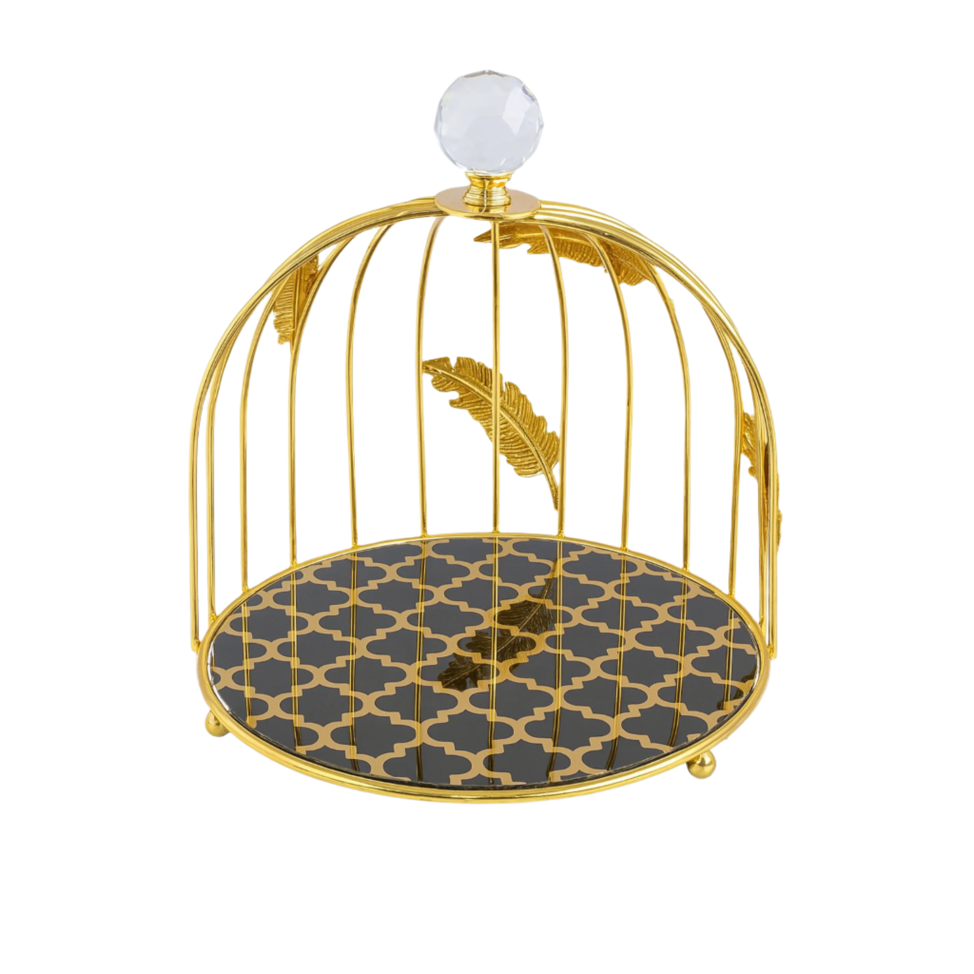 Crystal Luxe Birdcage Dessert Stand