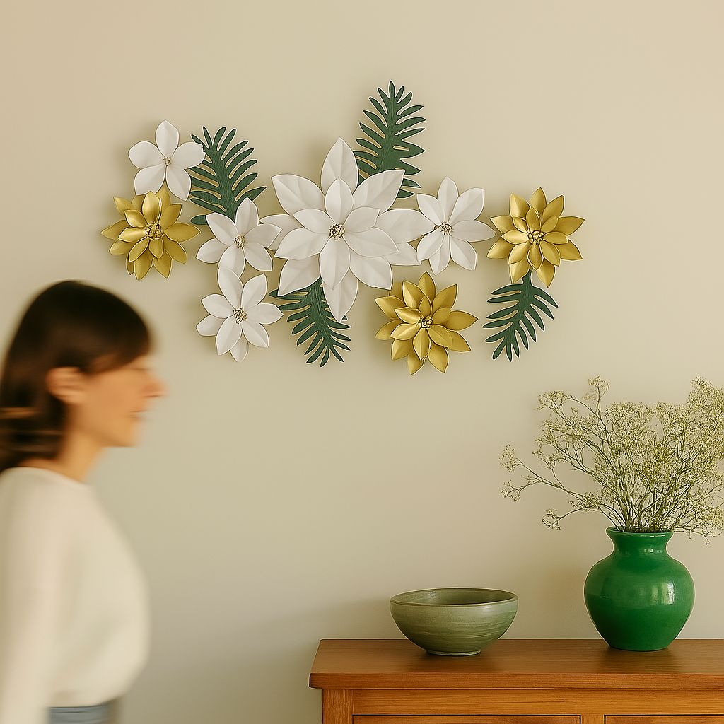 Gold & White Bloom Cluster