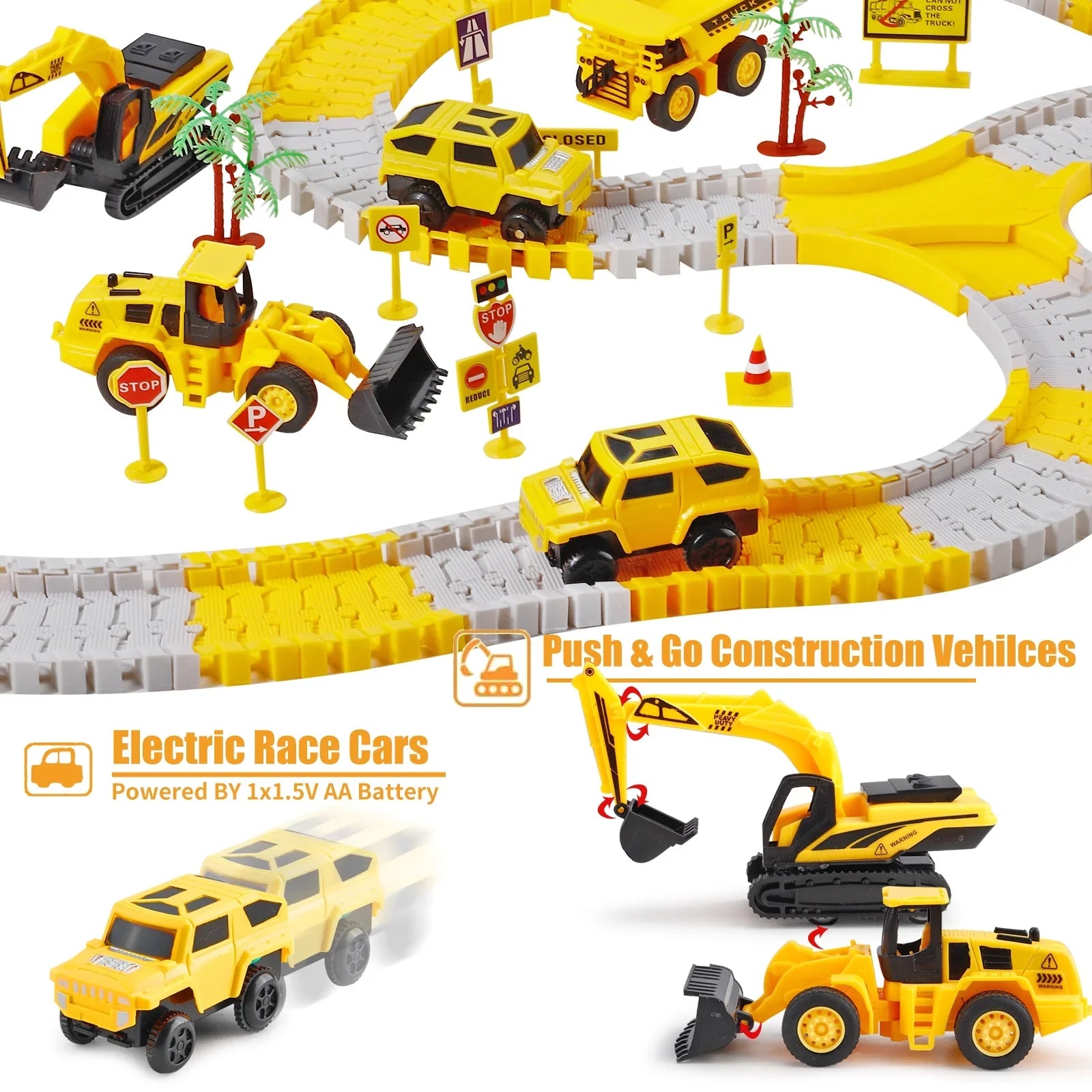 TurboTrack - Construction Racing Track Set