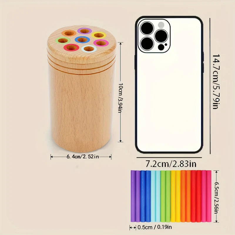 Wooden Color Sorting Sticks