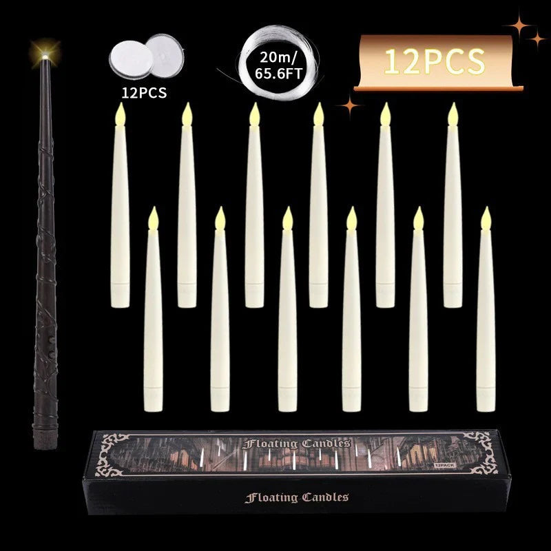 Floating Candles Set with Magic Wand