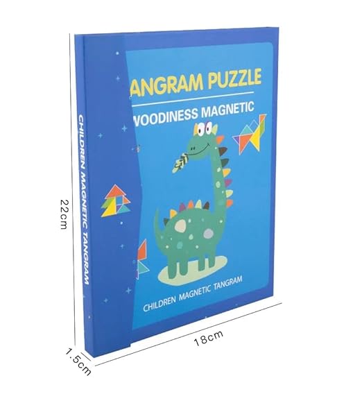 Wooden Tangram Magnetic Puzzles