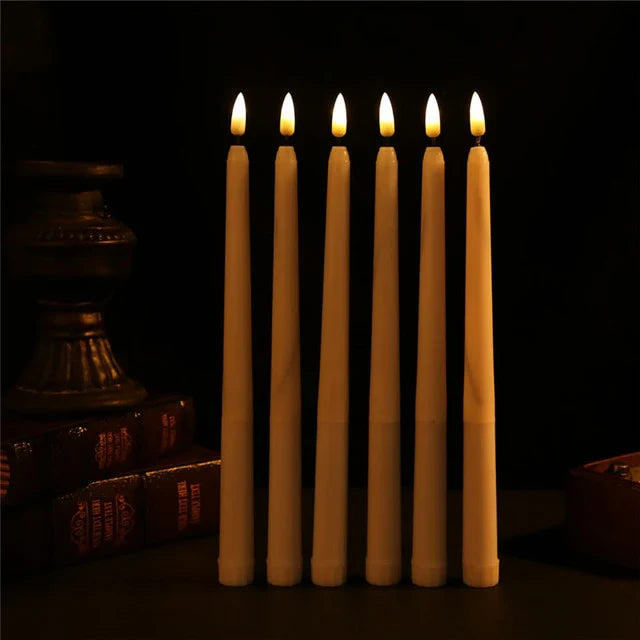 LED Taper Candles – Set of 6