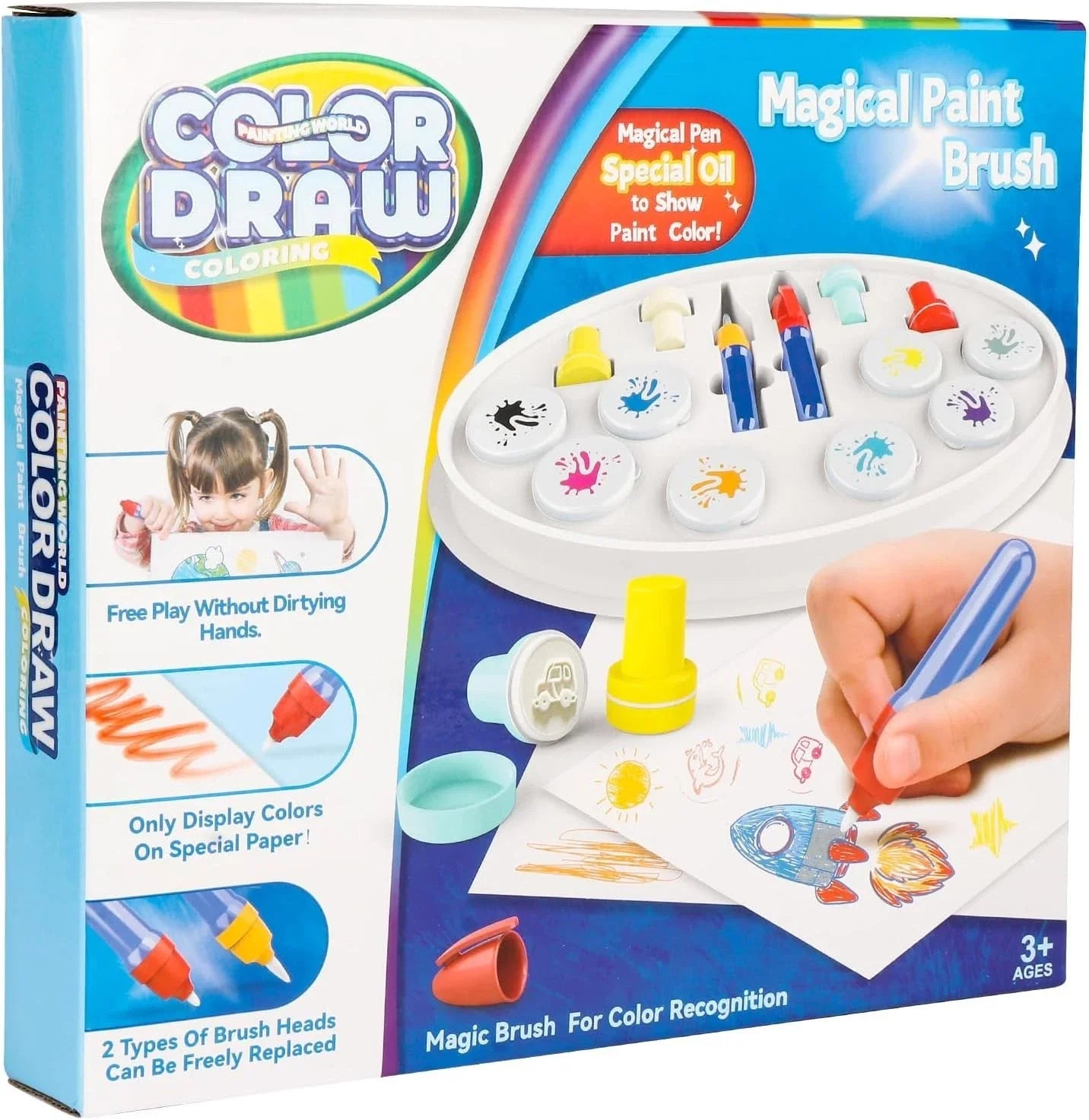 Color-Changing Magic Brush Kids Painting Set