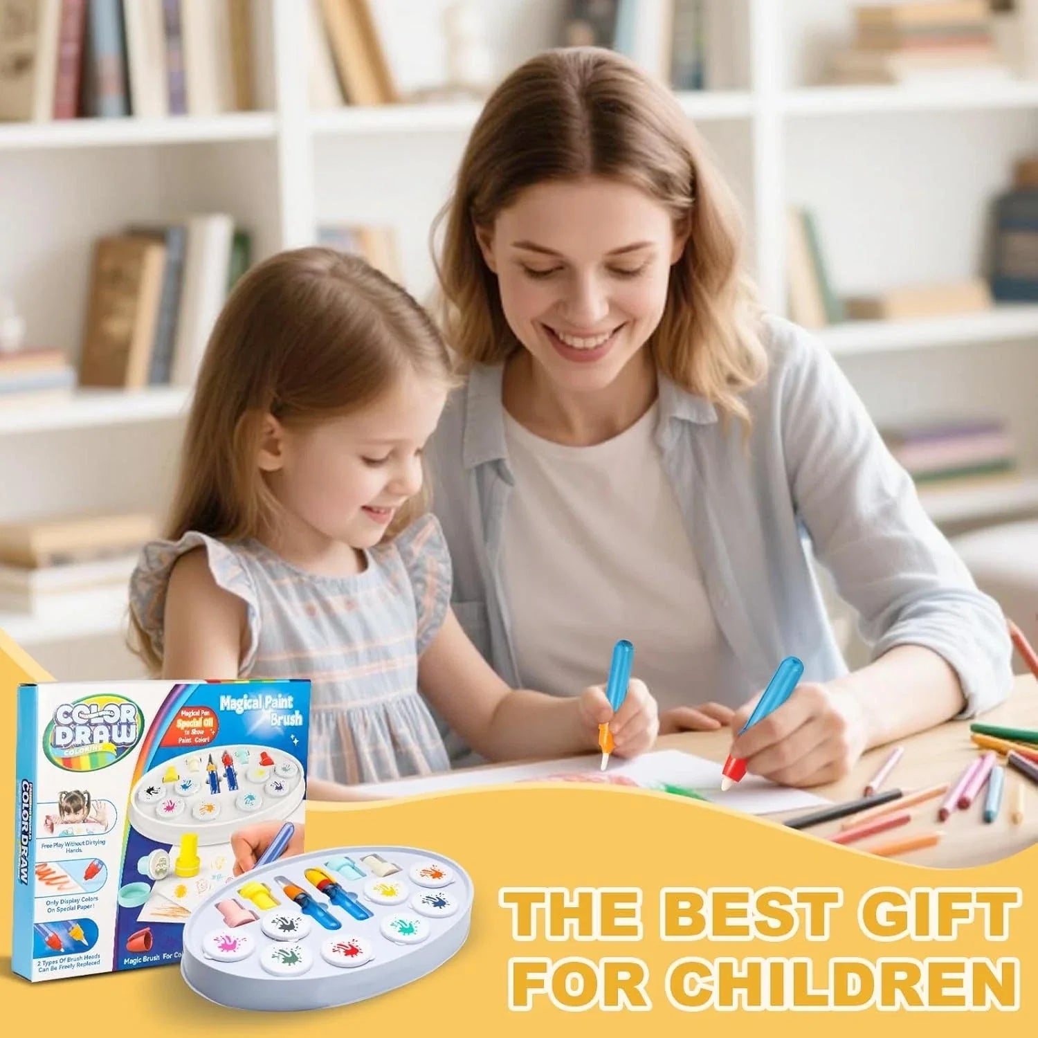Color-Changing Magic Brush Kids Painting Set